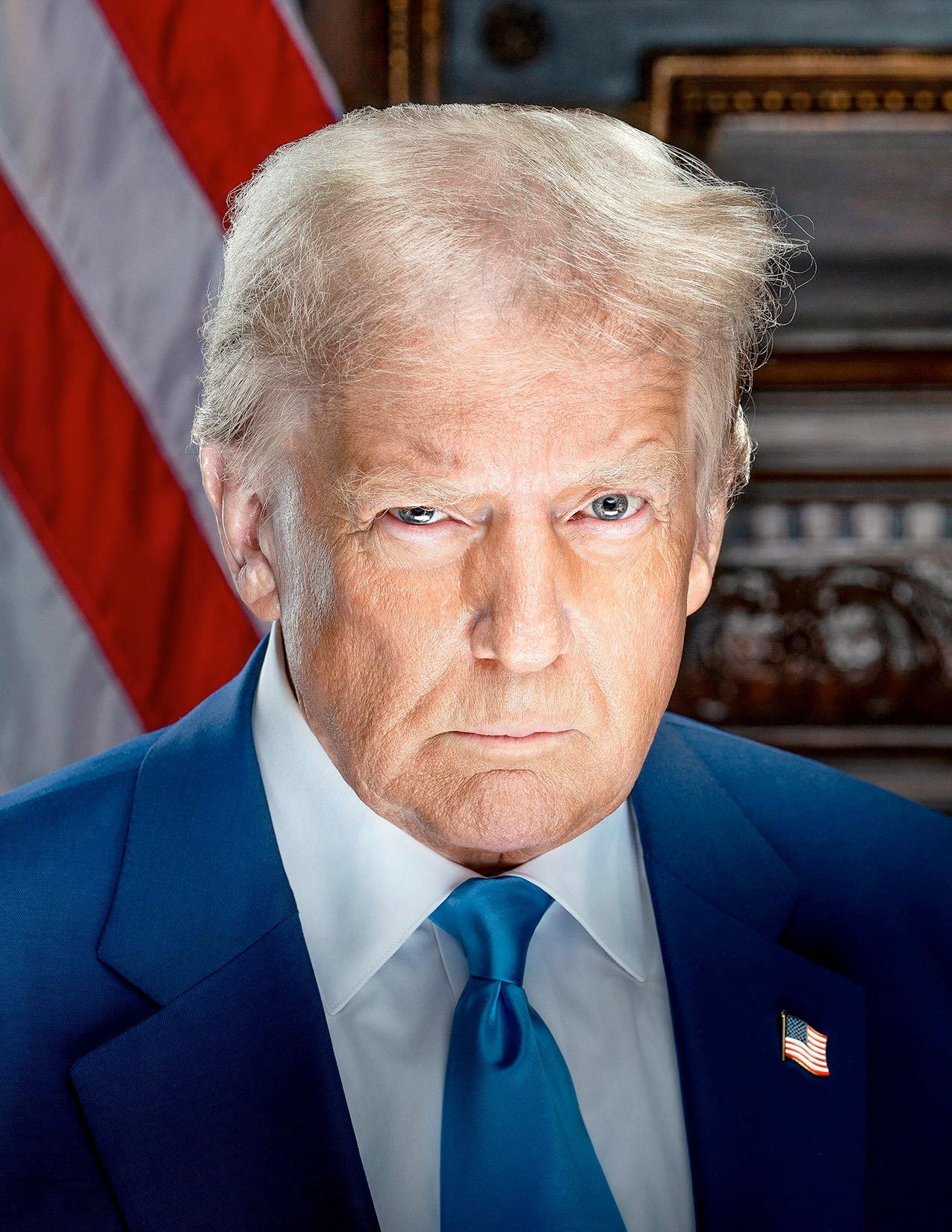 Retrato oficial del presidente Donald J. Trump.