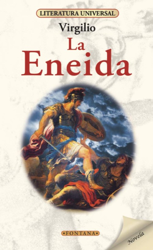 El cover del libro muestra la lucha de Eneas. 