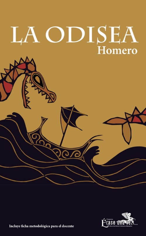 La portada está dibujada en negro, naranja y rojo, muestra un barco ante un dragón.