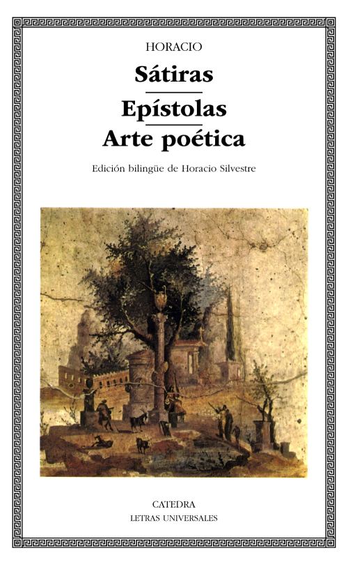 La portada del libro está adornada por un paisaje de la antigua roma.