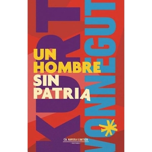 El cover del libro es un collage de letras coloridas sobre un fondo rojo que arman el título y nombre del autor.