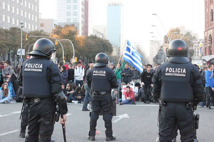 Manifestaciones + Agentes-Bridaga-Movil-Mossos-Esquadra