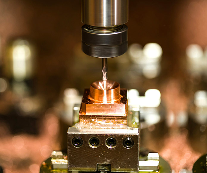 Máquina industrial de precisión.