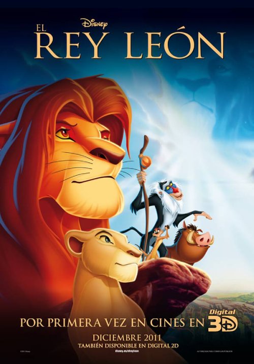 Portada de la película El Rey León.