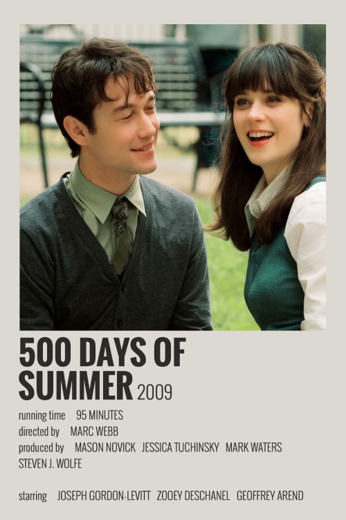 El póster de la pelicula está protagonizado por Tom y Summer sentados en un parque. 