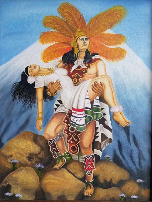 Mitos mexicanos - El mito de Popocatépetl e Iztaccíhuatl