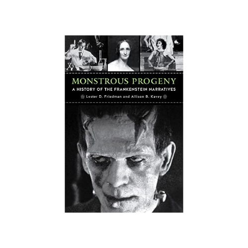 Portada del libro  que exlica los orígenes del monstruo de Frankenstein.