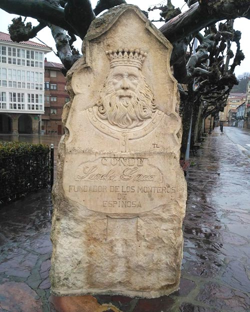 Monumento a Sancho García en Espinosa de los Monteros