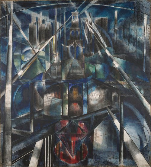 Movimientos artísticos del siglo XX - Futurismo - Puente de Brooklyn, Joseph Stella