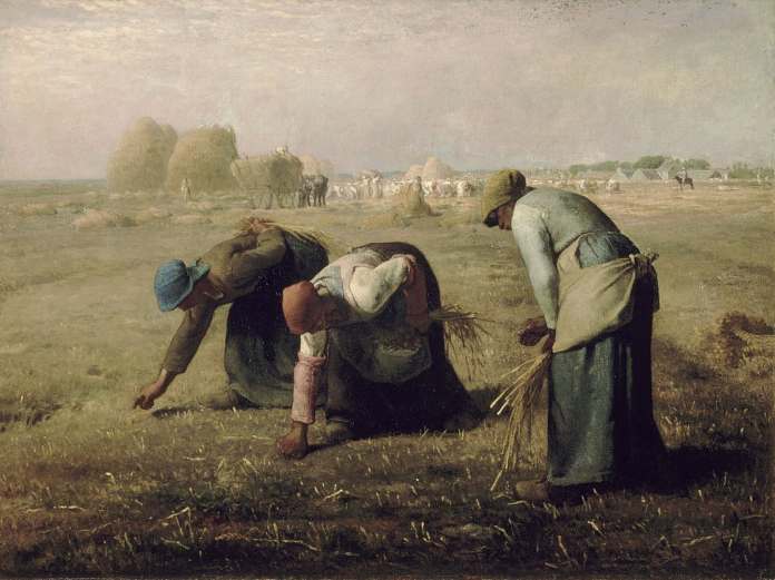 Movimientos artísticos del siglo XIX - Realismo - Las espigadoras, Jean-François Millet