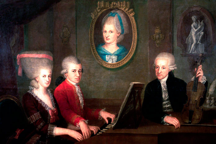 Pintura de la familia Mozart