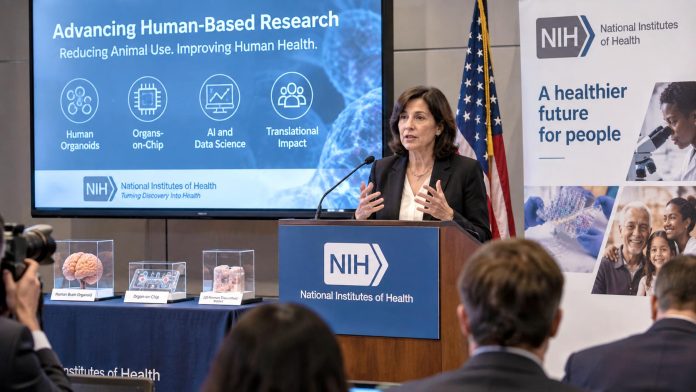 Representación del impulso del NIH a los modelos de investigación basados en biología humana
