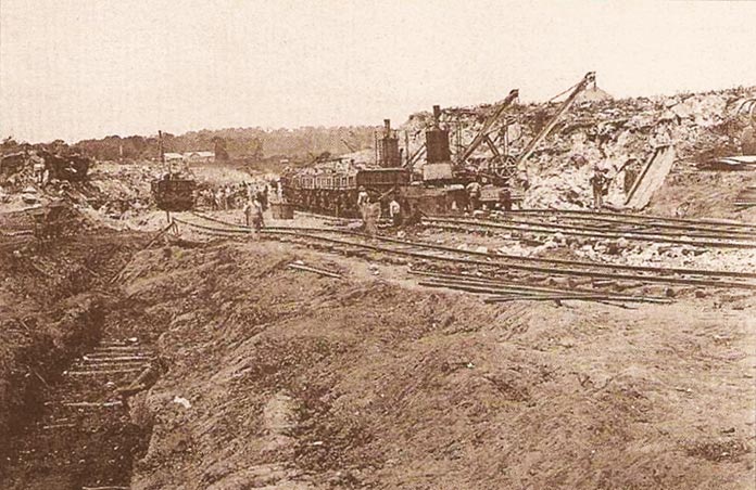 Fotografía de las obras en el Canal de Panamá