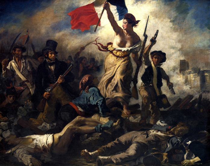 Obras de arte pictórico - La libertad guiando al pueblo - Eugène Delacroix