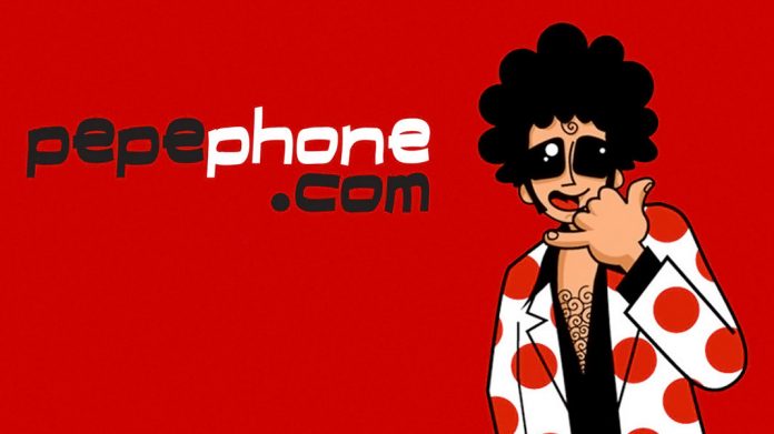 logo e imagen de Pepephone