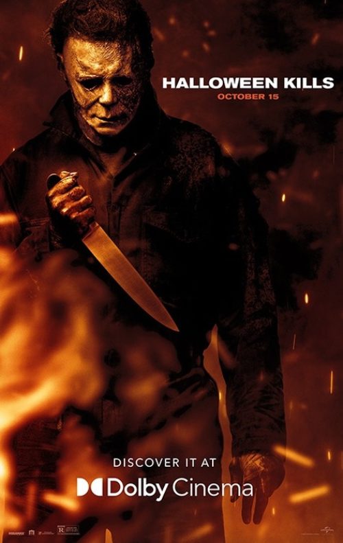 Michael Myers en un cartel de Halloween.