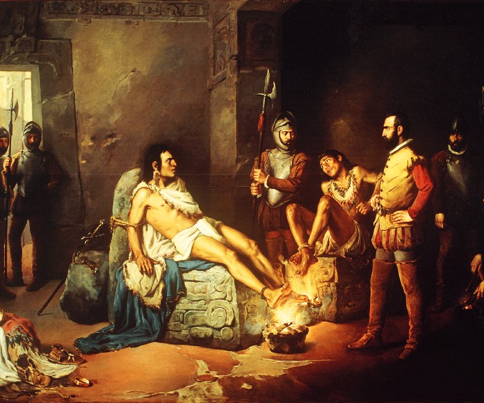 Pintura de Cuauhtémoc.