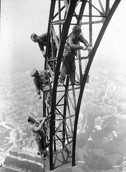 Pintando la Torre Eiffel, 1932