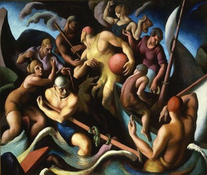 Pintores americanos - Thomas Hart Benton - Gente de Chilmark