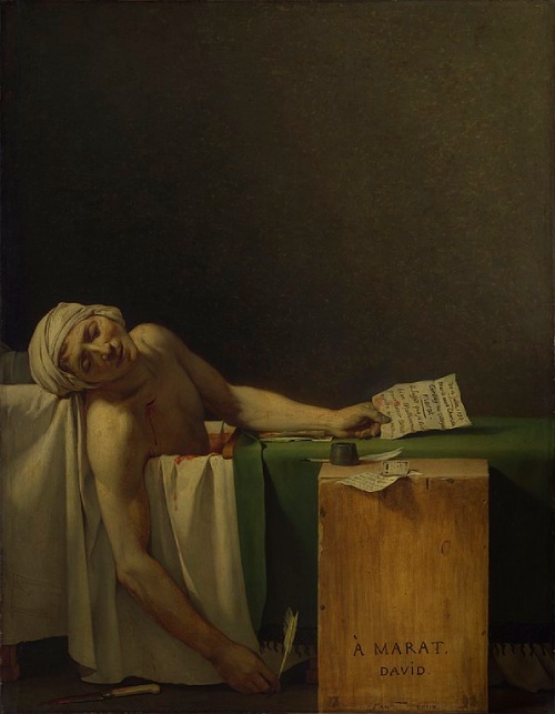 El asesinato de Marat - Jacques-Louis David
