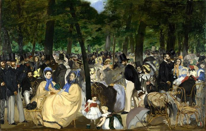 Música en las Tullerías - Édouard Manet