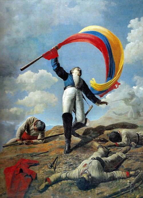 Pintores venezolanos - Cristóbal Rojas - La muerte de Girardot en Bárbula
