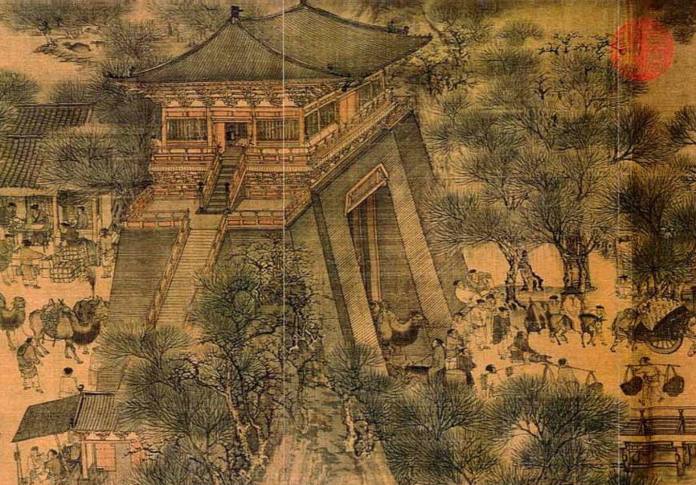 Pintura oriental - El festival Qingming junto al río