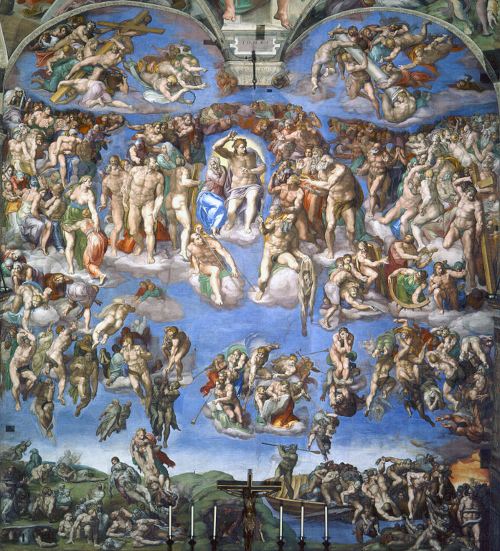 Pinturas famosas del Renacimiento - El Juicio Final, Miguel Ángel