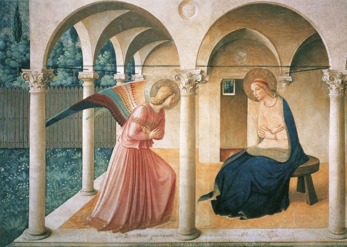Pinturas famosas del Renacimiento - La anunciación, Fra Angélico