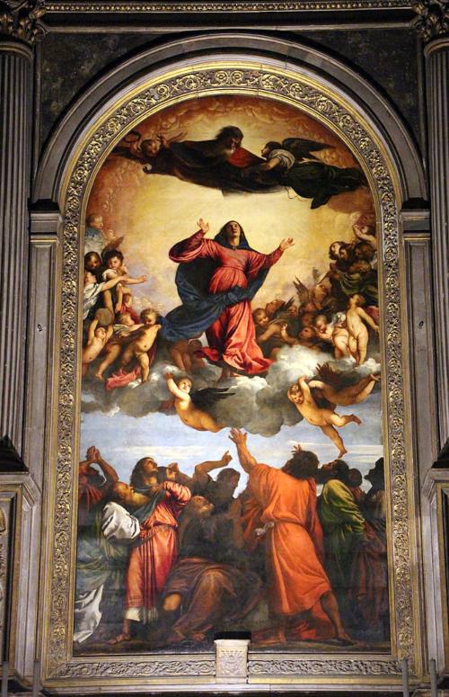Pinturas famosas del Renacimiento - La asunción de la Virgen, Tiziano