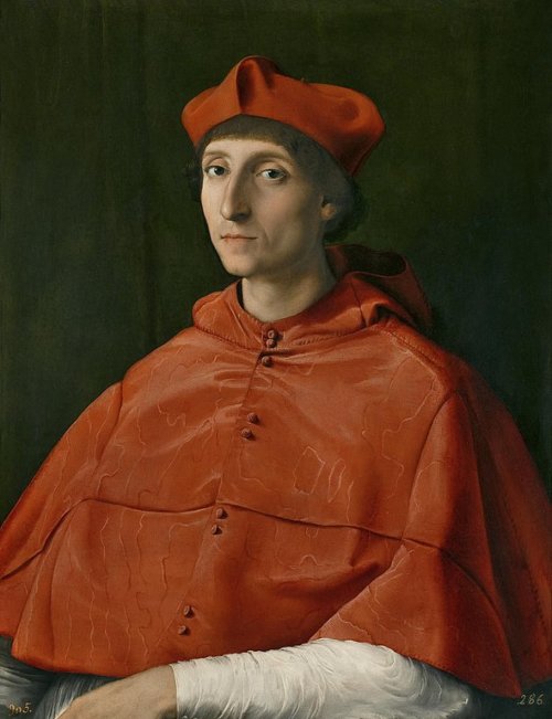 Pinturas famosas del Renacimiento - Retrato de cardenal, Rafael Sanzio