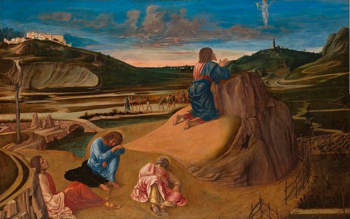 Pinturas italianas - Cristo en el monte de los Olivos, Giovanni Bellini