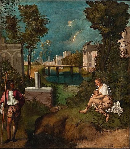 Pinturas italianas - La tempestad, Giorgione