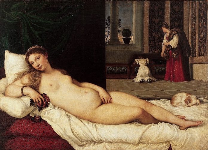 Pinturas italianas - Venus de Urbino, Tiziano