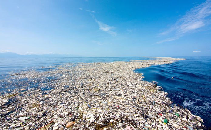 Isla de plástico del océano Pacífico