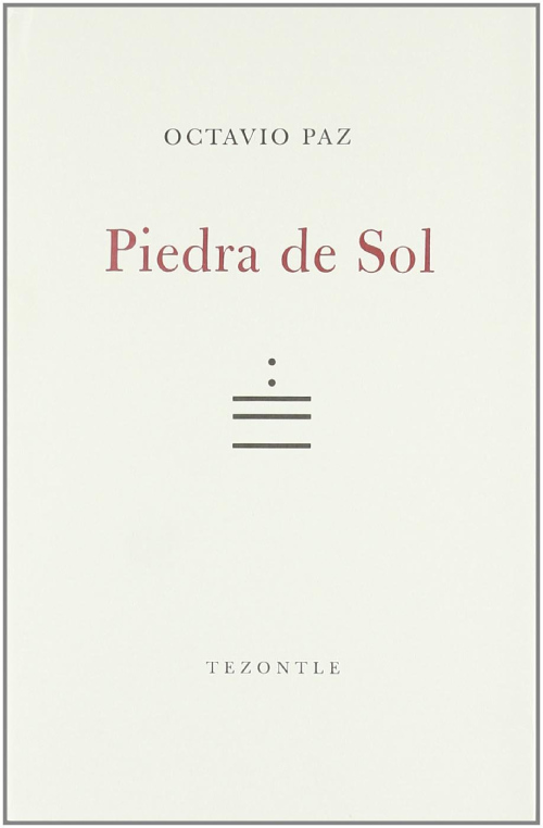 Portada minimalista de Piedra de Sol.