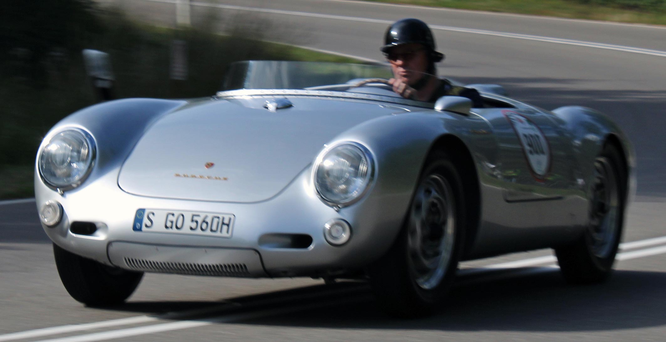 Porsche 550 Spyder de 1956 fotografiado durante el Solitude Revival 2019