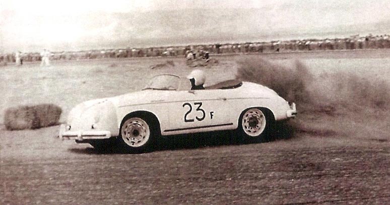 James Dean en las carreras de Palm Springs de marzo de 1955