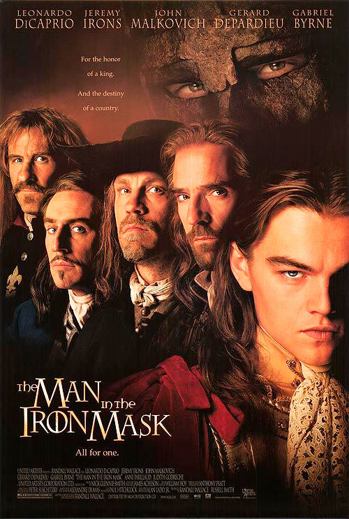 Portada de la película "The man in the iron mask" (Wikipedia)