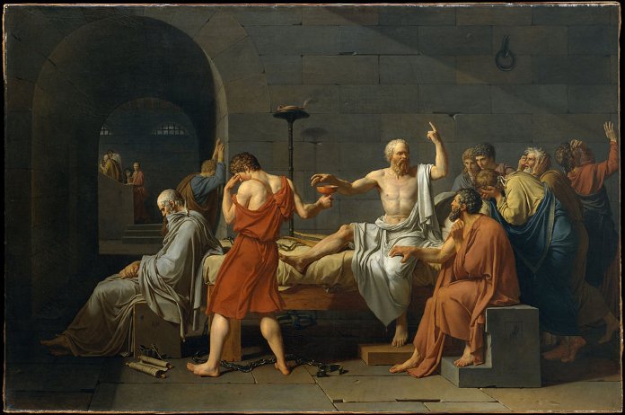 Principios del arte - Equilibrio - La muerte de Sócrates, Jacques-Louis David 
