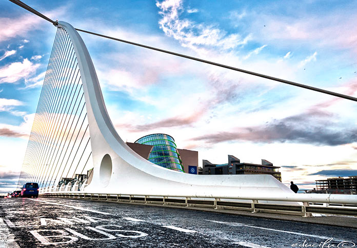 Puente Samuel Beckett de Calatrava en Dublín