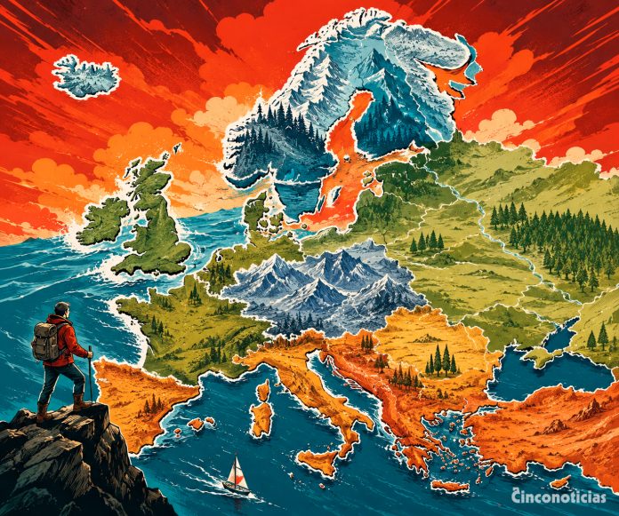 Regiones de Europa: cuáles son, área, países y mapas de todas las regiones europeas (este, meridional…)
