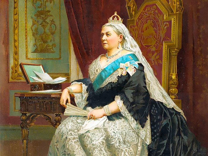 Retrato formal de la reina Victoria en el momento de su Jubileo de Oro, 1887