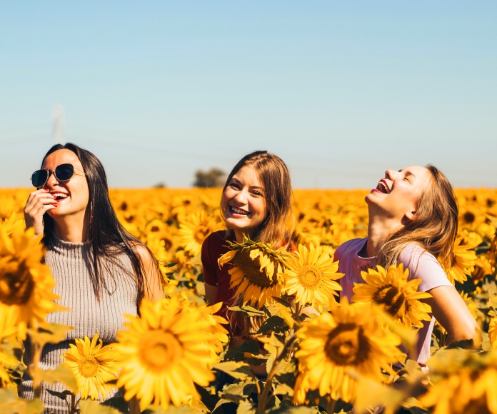 Mujeres sanas y felices