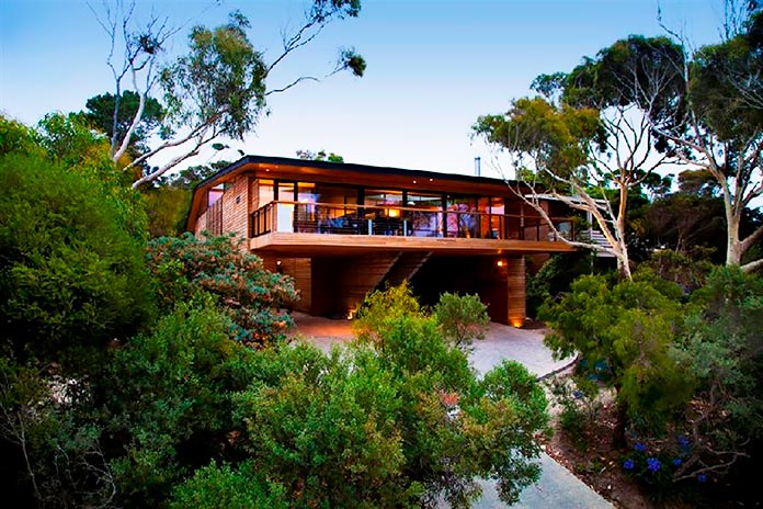 La residencia entre árboles. Sydney, Australia