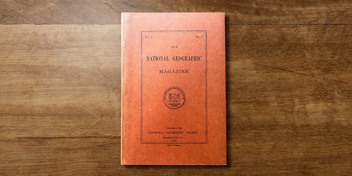 Primer volumen de la revista National Geographic, 1888