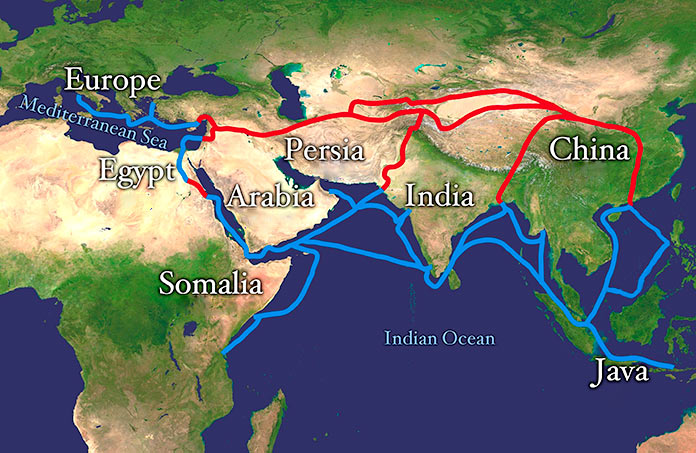 Ruta de la Seda y Ruta de las Especia