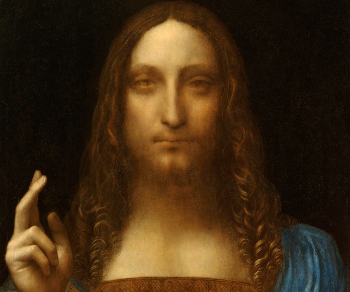 Pintura de Salvator Mundi después del proceso de restauración