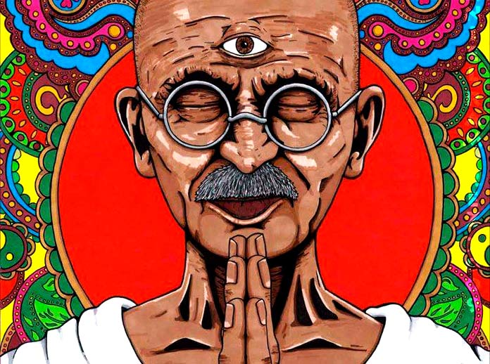 Pintura de Gandhi