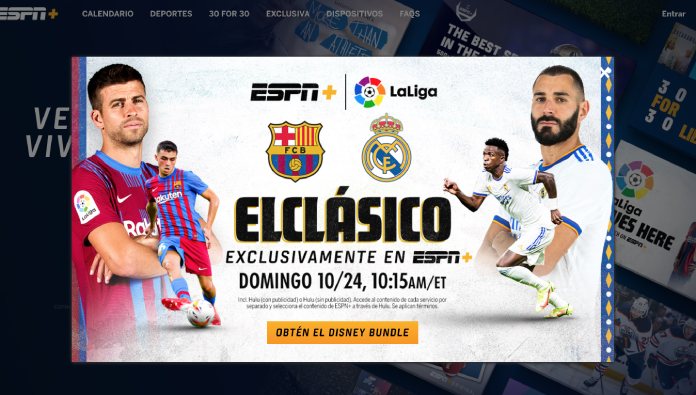 Servicios streaming: ESPN